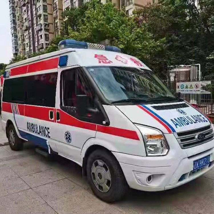 广汉长途救护车护送病人返乡